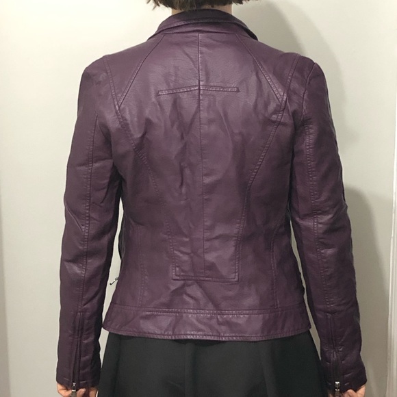 Purple Guess leather jacket - Picture 2 of 3